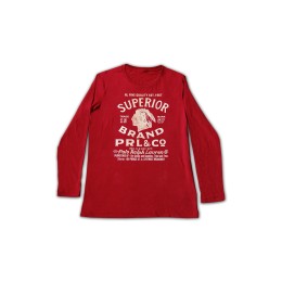 T295 印tee專門店 自定班衫 ball衫Go  t-shirt供應商公司     紅色  薄長t恤 T295 印tee專門店 自定班衫 ball衫Go  t-shirt供應商公司     紅色  薄長t恤